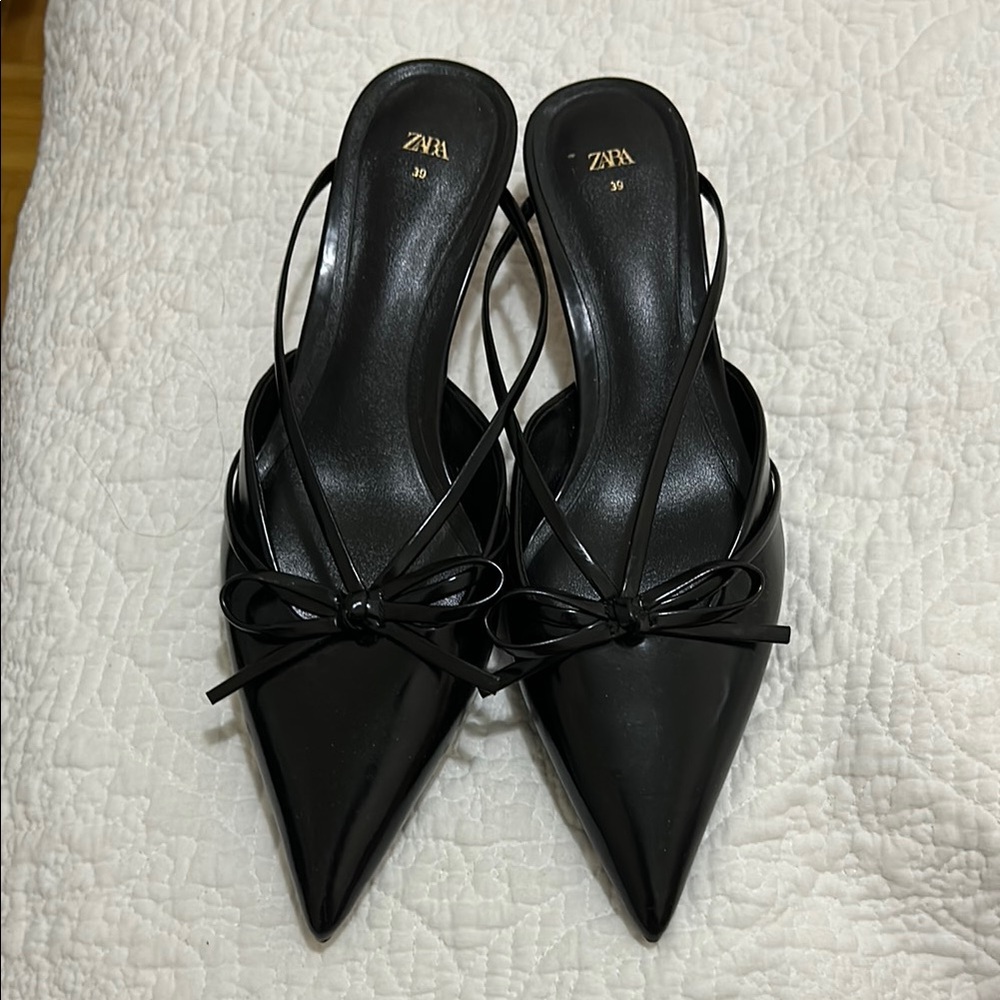 Zara Kitten Heel Mules